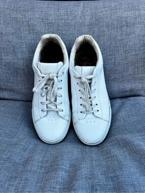 GREATS Brooklyn The Regent 2.0 Blanco White Leather Sneakers Women’s Size 9